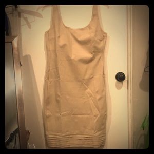 Diane von Furstenberg Tan sleeveless dress size 14